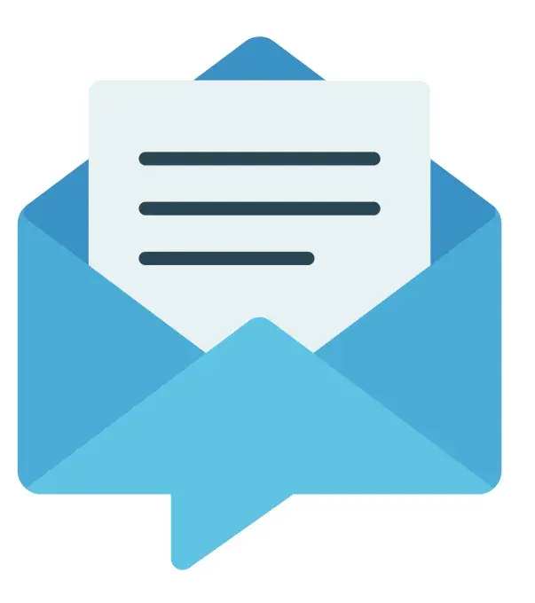Illustration montrant une enveloppe avec un courrier