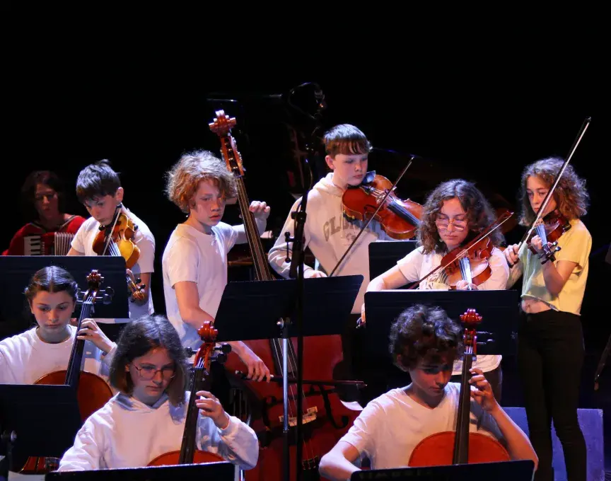 Elèves cordistes en concert
