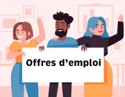 Illustration montrant trois personnages souriant faisant un signe de bonjour