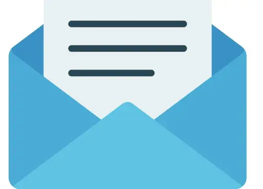 Illustration montrant une enveloppe avec un courrier
