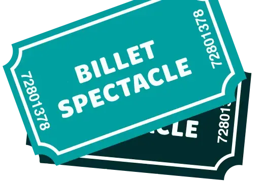 Illustration représentant 2 billets de spectacle