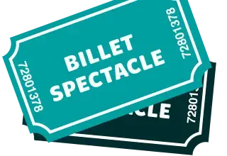 Illustration représentant 2 billets de spectacle