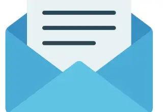 Illustration montrant une enveloppe avec un courrier
