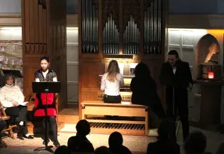 Photo montrant un concert d'orgue