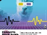 Affiche montrant un lama avec des lunettes 3 d